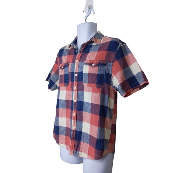Clear Water Outfitters Men's Plaid button down short sleeve Shirt Size S - Picture 4 of 7